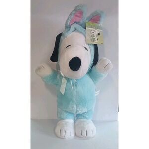 Easter Gemmy Peanuts 19 in Tall Snoopy Blue Easter Bunny Porch Greeter‎ NWT